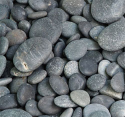 river stones of gray color